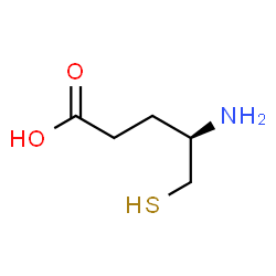 ChemSpider 2D Image | (4R)-4-Amino-5-sulfanylpentanoic acid | C5H11NO2S