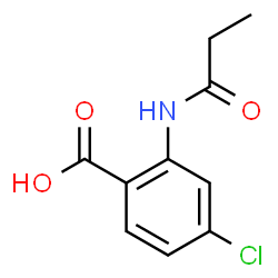 ChemSpider 2D Image | 4-chloro-2-propanamidobenzoic acid | C10H10ClNO3