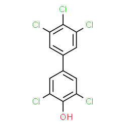ChemSpider 2D Image | 3,3',4',5,5'-Pentachloro-4-biphenylol | C12H5Cl5O