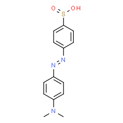 ChemSpider 2D Image | 4-{(E)-[4-(Dimethylamino)phenyl]diazenyl}benzenesulfinic acid | C14H15N3O2S