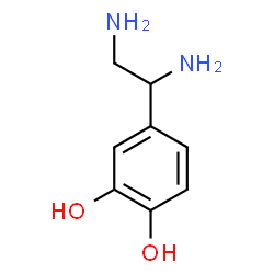 ChemSpider 2D Image | 4-(1,2-Diaminoethyl)-1,2-benzenediol | C8H12N2O2