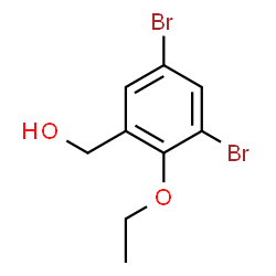 ChemSpider 2D Image | (3,5-Dibromo-2-ethoxyphenyl)methanol | C9H10Br2O2