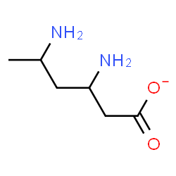 ChemSpider 2D Image | 3,5-Diaminohexanoate | C6H13N2O2