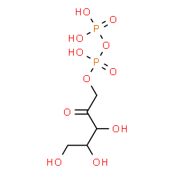 ChemSpider 2D Image | 1-O-[Hydroxy(phosphonooxy)phosphoryl]pent-2-ulose | C5H12O11P2