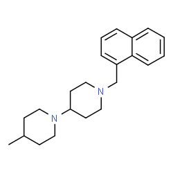 ChemSpider 2D Image | 4-Methyl-1'-(1-naphthylmethyl)-1,4'-bipiperidine | C22H30N2