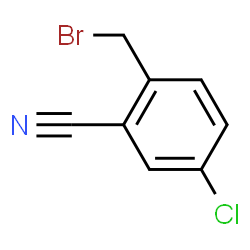 ChemSpider 2D Image | 2-(Bromomethyl)-5-chlorobenzonitrile | C8H5BrClN