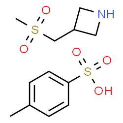 ChemSpider 2D Image | 3-[(Methylsulfonyl)methyl]azetidine 4-methylbenzenesulfonate (1:1) | C12H19NO5S2