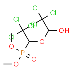 ChemSpider 2D Image | TRICHLORFONCHLORAL HEMIACETAL | C6H9Cl6O5P