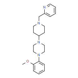 ChemSpider 2D Image | 1-(2-Methoxyphenyl)-4-[1-(2-pyridinylmethyl)-4-piperidinyl]piperazine | C22H30N4O