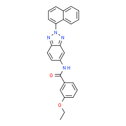 ChemSpider 2D Image | 3-Ethoxy-N-[2-(1-naphthyl)-2H-benzotriazol-5-yl]benzamide | C25H20N4O2
