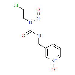 ChemSpider 2D Image | 1-(2-Chloroethyl)-1-nitroso-3-[(1-oxido-3-pyridinyl)methyl]urea | C9H11ClN4O3