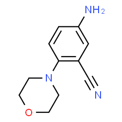 ChemSpider 2D Image | 5-Amino-2-morpholinobenzonitrile | C11H13N3O