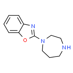 ChemSpider 2D Image | 2-(1,4-Diazepan-1-yl)benzo[d]oxazole | C12H15N3O