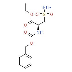 ChemSpider 2D Image | Ethyl N-[(benzyloxy)carbonyl]-3-sulfamoyl-D-alaninate | C13H18N2O6S