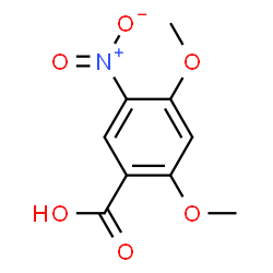 ChemSpider 2D Image | 2,4-Dimethoxy-5-nitrobenzoic acid | C9H9NO6