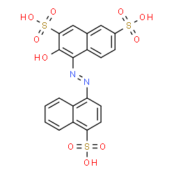 ChemSpider 2D Image | AMARANTH ACID | C20H14N2O10S3
