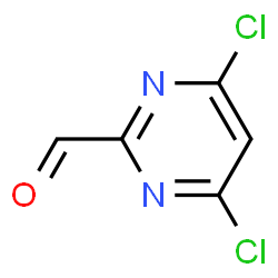 ChemSpider 2D Image | 4,6-Dichloro-2-pyrimidinecarbaldehyde | C5H2Cl2N2O