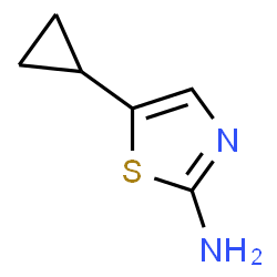 ChemSpider 2D Image | 5-cyclopropylthiazol-2-amine | C6H8N2S