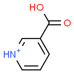 ChemSpider 2D Image | 3-Carboxypyridinium | C6H6NO2