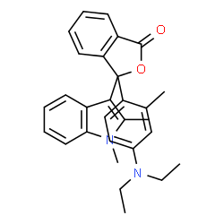 ChemSpider 2D Image | 3-(4-(diethylamino)-2-methylphenyl)-3-(1,2-dimethyl-1H-indol-3-yl)isobenzofuran-1(3H)-one | C29H30N2O2