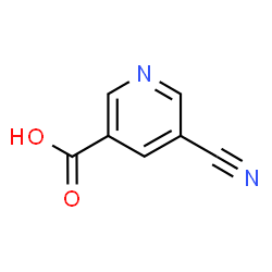 ChemSpider 2D Image | 5-Cyanonicotinic acid | C7H4N2O2