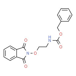 ChemSpider 2D Image | Benzyl (2-((1,3-dioxoisoindolin-2-yl)oxy)ethyl)carbamate | C18H16N2O5