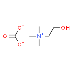 ChemSpider 2D Image | 2-hydroxyethyl-trimethyl-ammonium carbonate | C6H14NO4