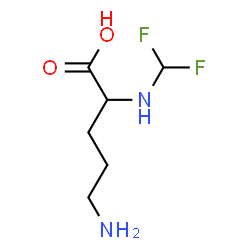 ChemSpider 2D Image | Difluoromethylornithine | C6H12F2N2O2