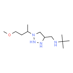 ChemSpider 2D Image | N-{[1-(4-Methoxy-2-butanyl)-1,2,3-triazolidin-4-yl]methyl}-2-methyl-2-propanamine | C12H28N4O