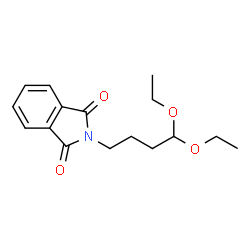 ChemSpider 2D Image | 2-(4,4-diethoxybutyl)isoindoline-1,3-dione | C16H21NO4