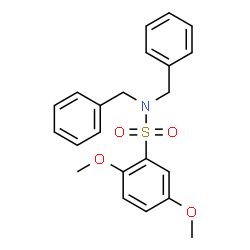 ChemSpider 2D Image | N,N-Dibenzyl-2,5-dimethoxybenzenesulfonamide | C22H23NO4S