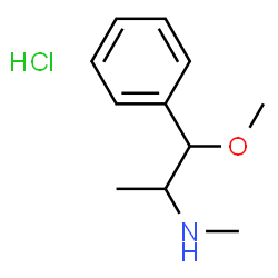 ChemSpider 2D Image | 1-Methoxy-N-methyl-1-phenyl-2-propanamine hydrochloride (1:1) | C11H18ClNO
