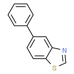 ChemSpider 2D Image | 5-Phenylbenzothiazole | C13H9NS