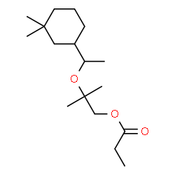ChemSpider 2D Image | 2-[1-(3,3-Dimethylcyclohexyl)ethoxy]-2-methylpropyl propionate | C17H32O3