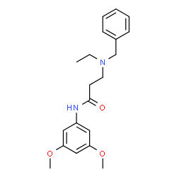 ChemSpider 2D Image | N~3~-Benzyl-N-(3,5-dimethoxyphenyl)-N~3~-ethyl-beta-alaninamide | C20H26N2O3