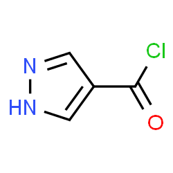 ChemSpider 2D Image | 1H-Pyrazole-4-carbonyl chloride | C4H3ClN2O