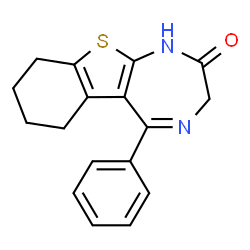 ChemSpider 2D Image | bentazepam | C17H16N2OS