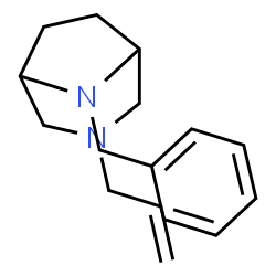 ChemSpider 2D Image | 3-Allyl-8-benzyl-3,8-diazabicyclo[3.2.1]octane | C16H22N2