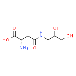 ChemSpider 2D Image | N-(2,3-Dihydroxypropyl)-L-asparagine | C7H14N2O5