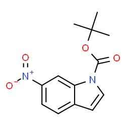 ChemSpider 2D Image | tert-Butyl 6-nitro-1H-indole-1-carboxylate | C13H14N2O4