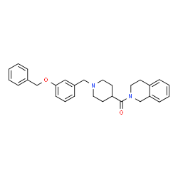 ChemSpider 2D Image | {1-[3-(Benzyloxy)benzyl]-4-piperidinyl}(3,4-dihydro-2(1H)-isoquinolinyl)methanone | C29H32N2O2