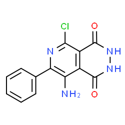 ChemSpider 2D Image | 8-Amino-5-chloro-7-phenyl-2,3-dihydropyrido[3,4-d]pyridazine-1,4-dione | C13H9ClN4O2