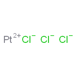 ChemSpider 2D Image | platinum(+2) cation trichloride | Cl3Pt
