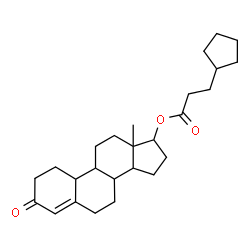 ChemSpider 2D Image | 3-Oxoestr-4-en-17-yl 3-cyclopentylpropanoate | C26H38O3