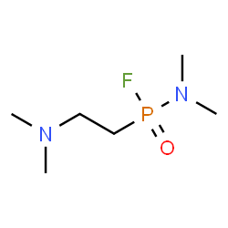 ChemSpider 2D Image | P-[2-(Dimethylamino)ethyl]-N,N-dimethylphosphonamidic fluoride | C6H16FN2OP