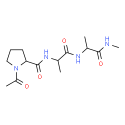 ChemSpider 2D Image | 1-Acetylprolylalanyl-N-methylalaninamide | C14H24N4O4