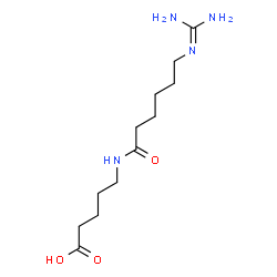 ChemSpider 2D Image | 5-({6-[(Diaminomethylene)amino]hexanoyl}amino)pentanoic acid | C12H24N4O3