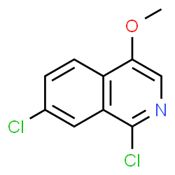 ChemSpider 2D Image | 1,7-Dichloro-4-methoxyisoquinoline | C10H7Cl2NO