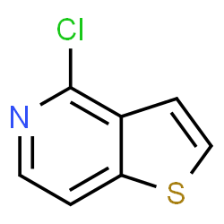 ChemSpider 2D Image | 4-Chlorothieno[3,2-c]pyridine | C7H4ClNS