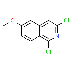 ChemSpider 2D Image | 1,3-Dichloro-6-methoxyisoquinoline | C10H7Cl2NO